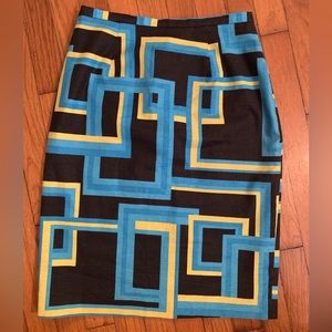 Mid Century Mod inspired adorable size 6 stretch skirt. Career or everyday style